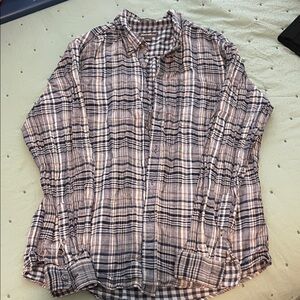 Eddie Bauer Plaid Button-Up Shirt